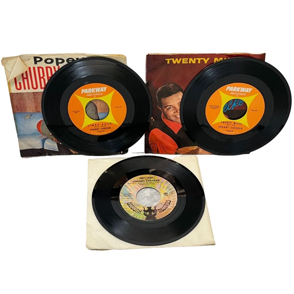 Chubby Checker 45 Lot of 3 Limbo Rock / Lets Limbo Some More / Back in the USSR